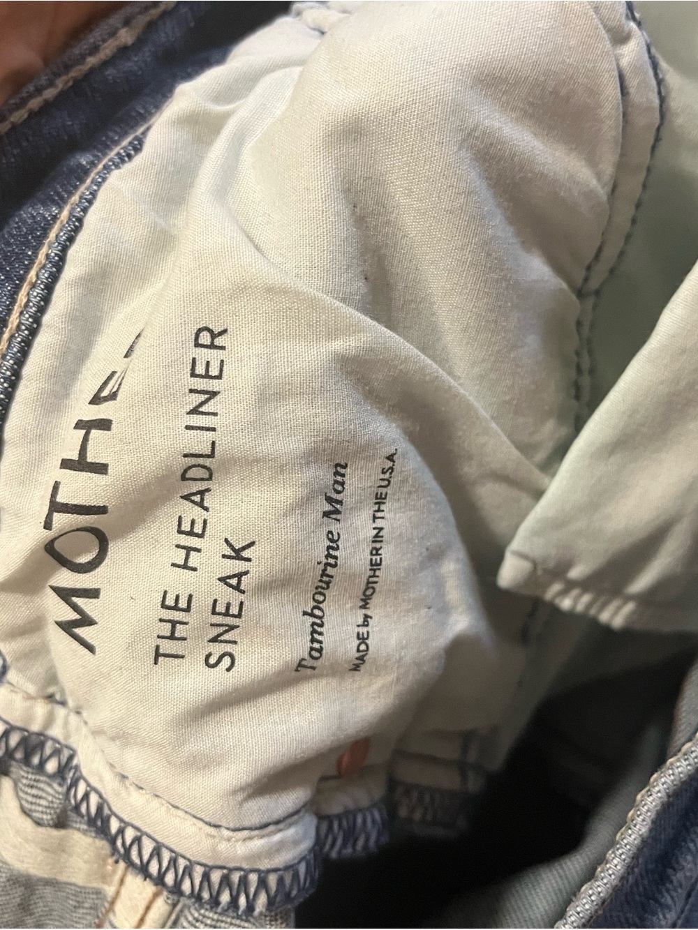 MOTHER The Headliner Sneak Wide-Leg Jeans - Blue Wash - Picture 2 of 7